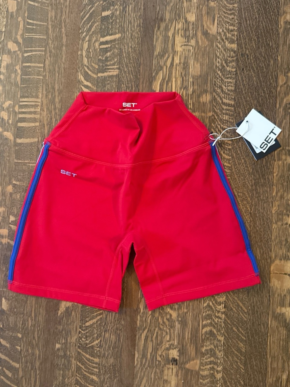 SET Active Sporty Stripe Shorts in Vespa